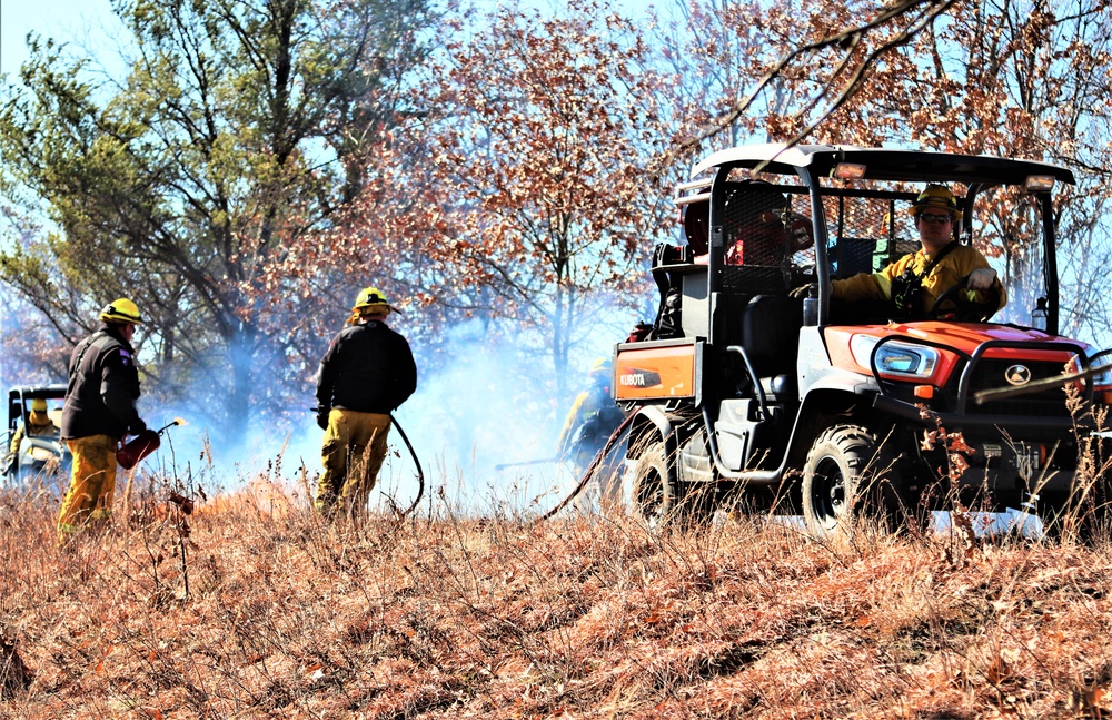 Fort McCoy prescribed burn team holds their first prescribed burn of 2024