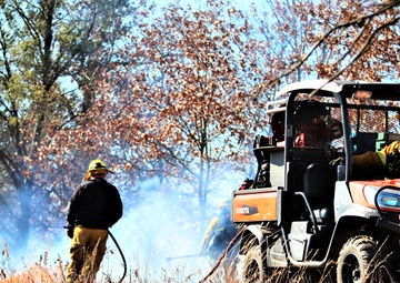 Fort McCoy prescribed burn team holds their first prescribed burn of 2024