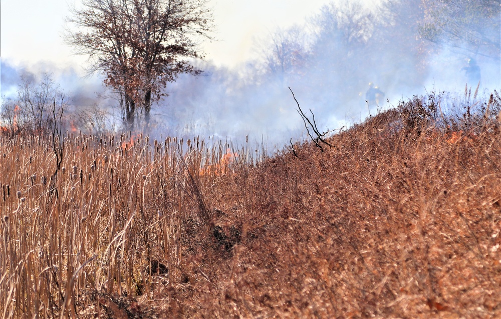 Fort McCoy prescribed burn team holds their first prescribed burn of 2024