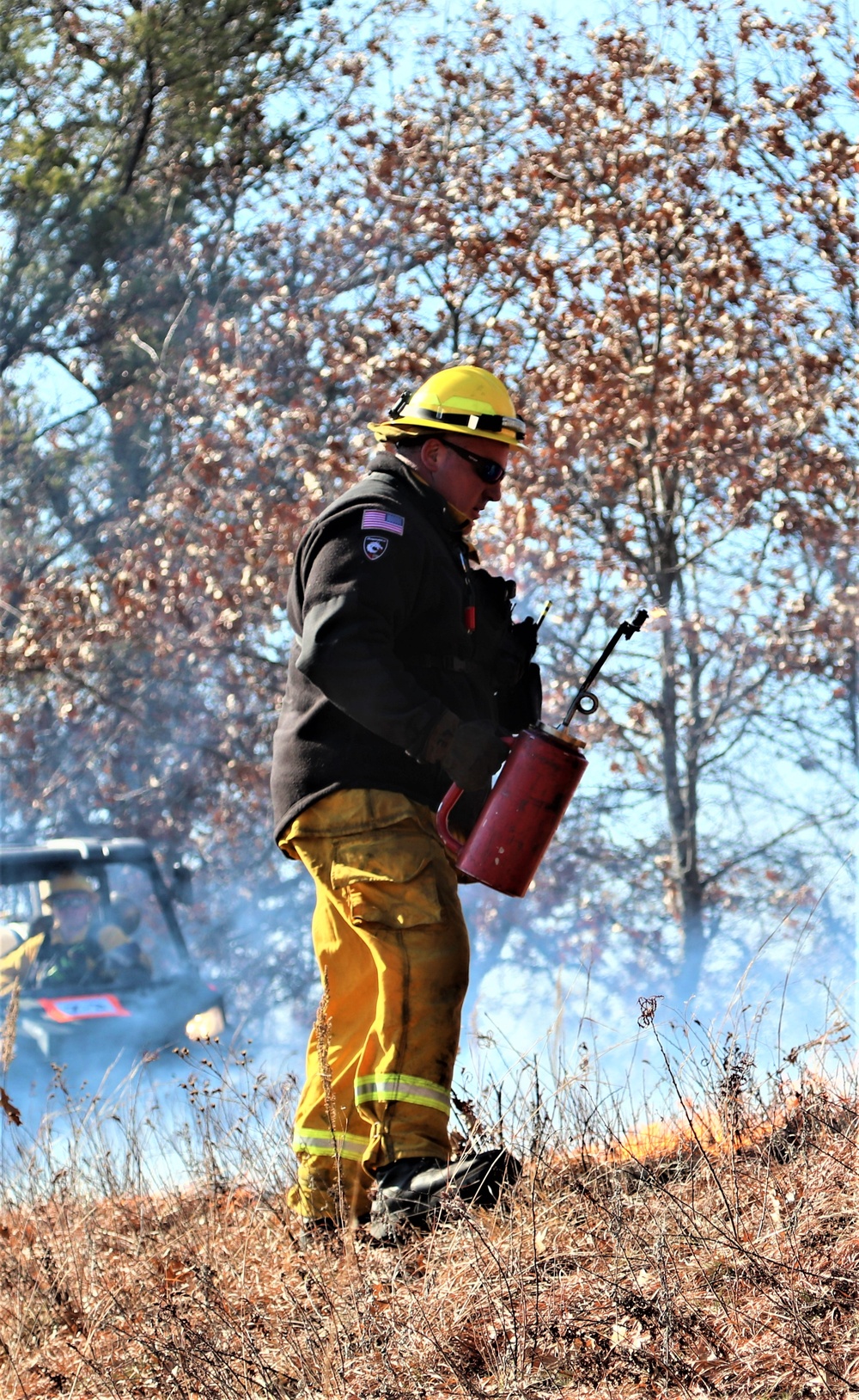 Fort McCoy prescribed burn team holds their first prescribed burn of 2024