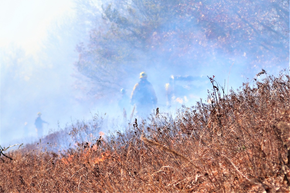 Fort McCoy prescribed burn team holds their first prescribed burn of 2024
