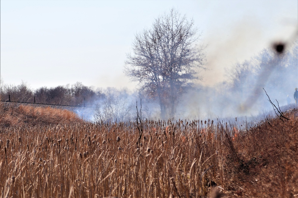 Fort McCoy prescribed burn team holds their first prescribed burn of 2024