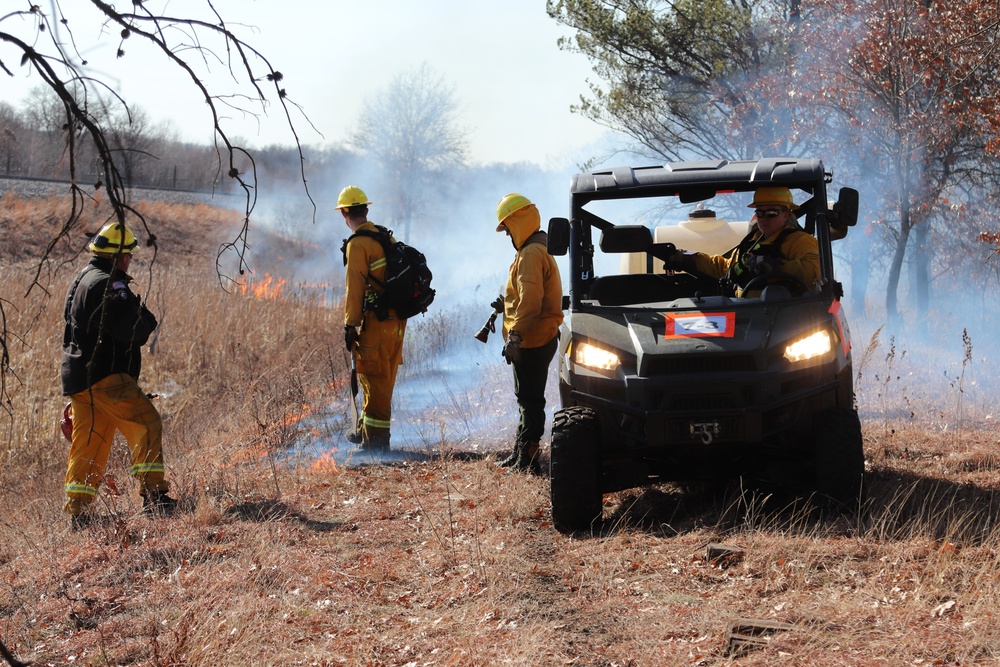 Fort McCoy prescribed burn team holds their first prescribed burn of 2024