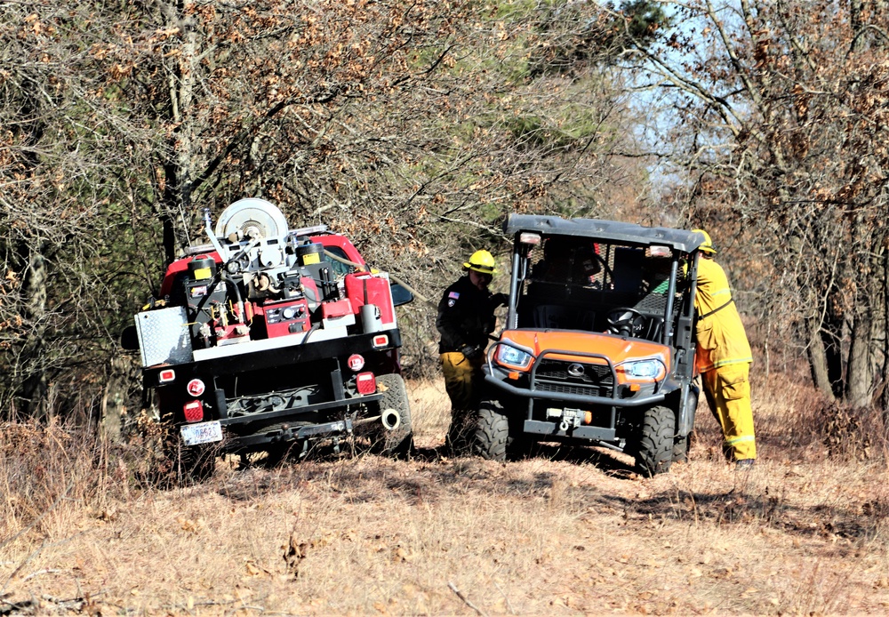Fort McCoy prescribed burn team holds their first prescribed burn of 2024