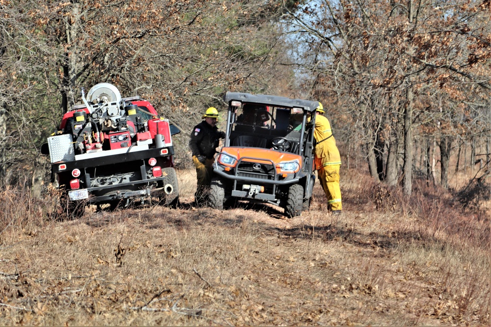 Fort McCoy prescribed burn team holds their first prescribed burn of 2024