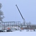 January 2023 brigade headquarters project construction operations at Fort McCoy