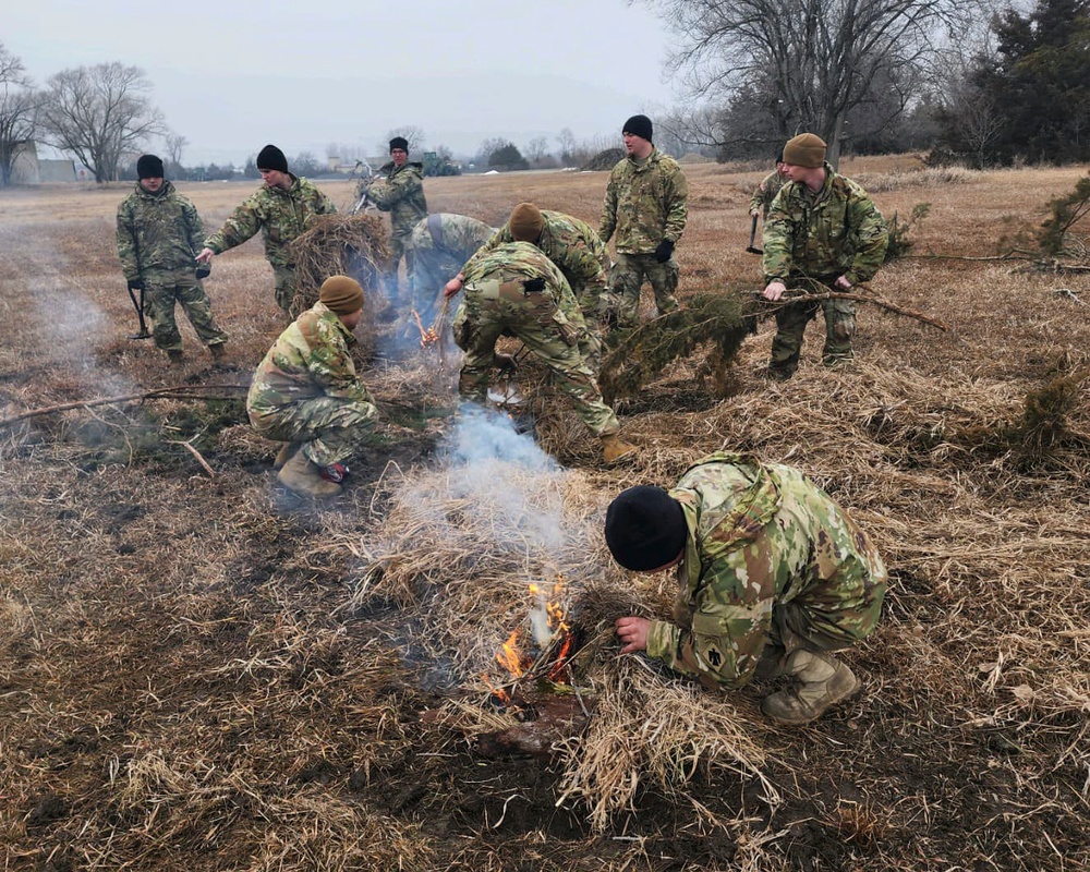 Nebraska Infantry receives survival training from Air Force SERE instructors