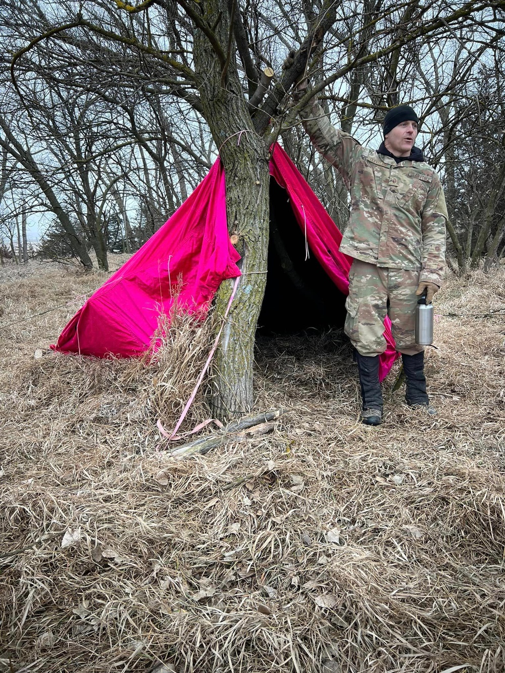 Nebraska Infantry receives survival training from Air Force SERE instructors