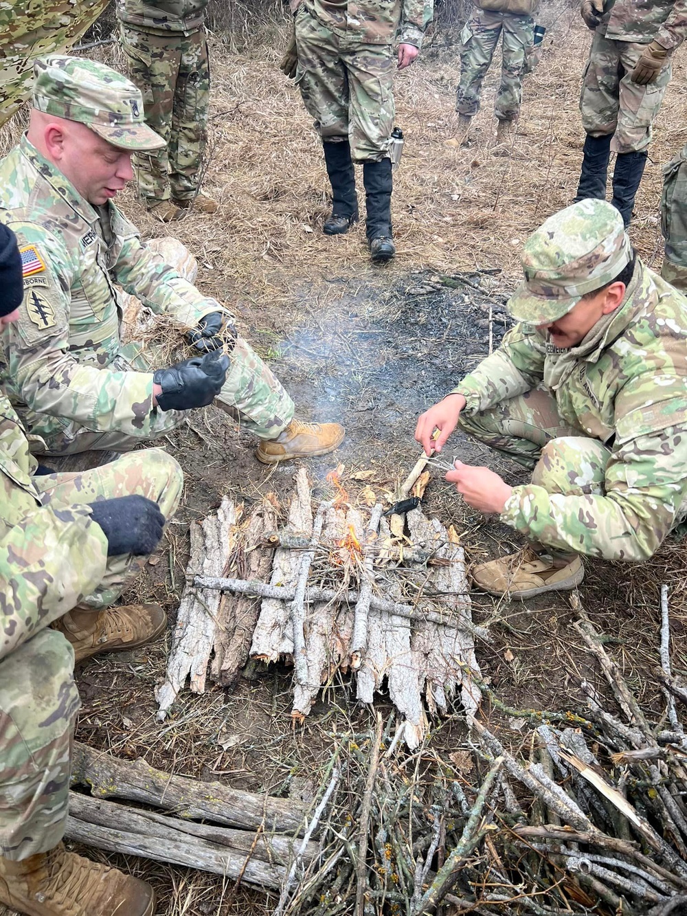 Nebraska Infantry receives survival training from Air Force SERE instructors