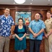 Honorable Franklin R. Parker, assistant Secretary of the Navy for Manpower and Reserve Affairs, visits the Governors Office while on Guam