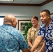 Honorable Franklin R. Parker, assistant Secretary of the Navy for Manpower and Reserve Affairs, visits the Governors Office while on Guam