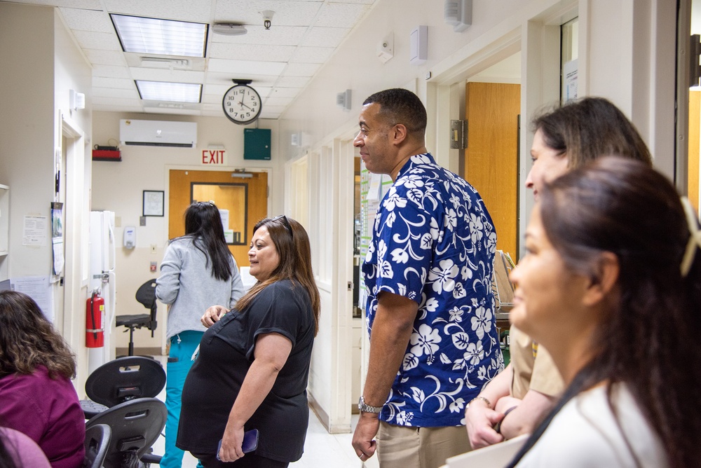 Honorable Franklin R. Parker, assistant Secretary of the Navy for Manpower and Reserve Affairs, visited the Guam Memorial Hospital