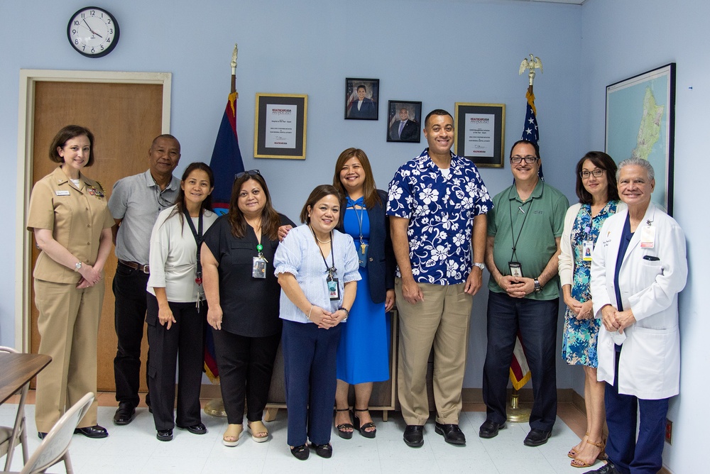 Honorable Franklin R. Parker, assistant Secretary of the Navy for Manpower and Reserve Affairs, visited the Guam Memorial Hospital