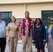 Honorable Franklin R. Parker, assistant Secretary of the Navy for Manpower and Reserve Affairs, toured Guam High school while visiting Guam