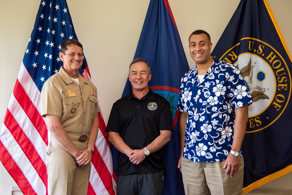 Honorable Franklin R. Parker, assistant Secretary of the Navy for Manpower and Reserve Affairs, met with Congressional Delegate James Moylan