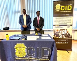 Army CID Connects With Their Community at the Wiesbaden Job Fair