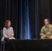 CDAO's Jennifer Hay moderates a breakout session, shown beside panel member Col. Gary Floyd