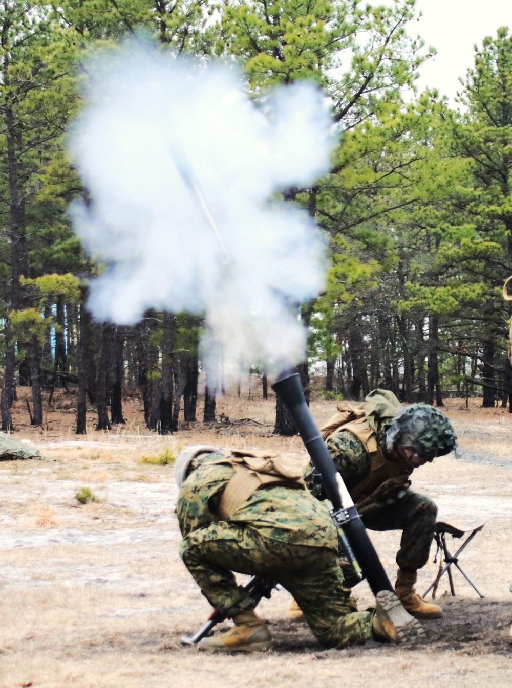JB MDL-2 BN 25 Marines Conduct Mortar Training
