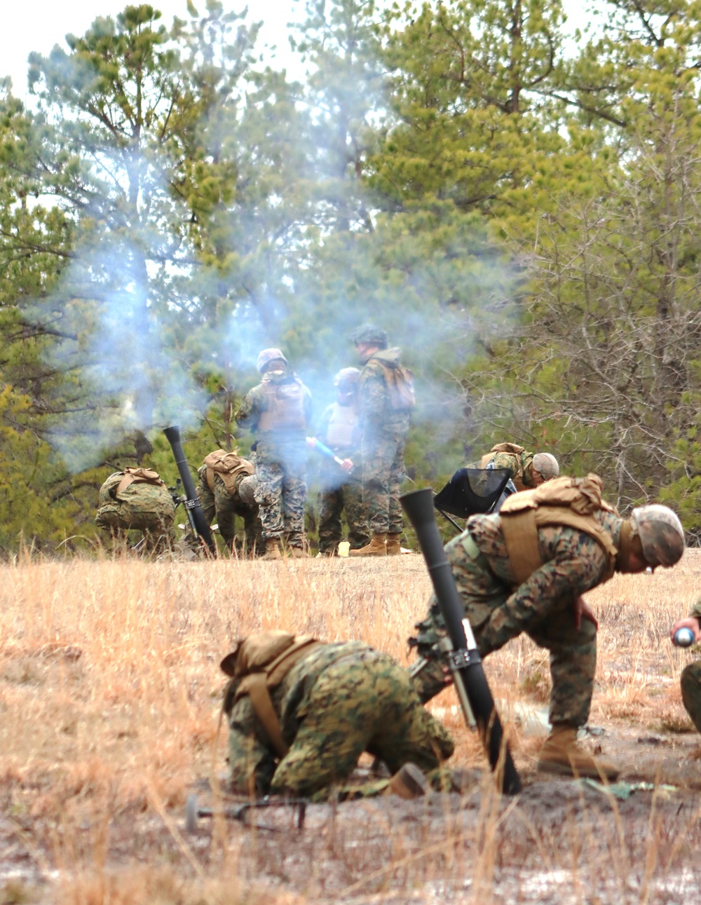 JB MDL-2 BN 25 Marines Conduct Mortar Training