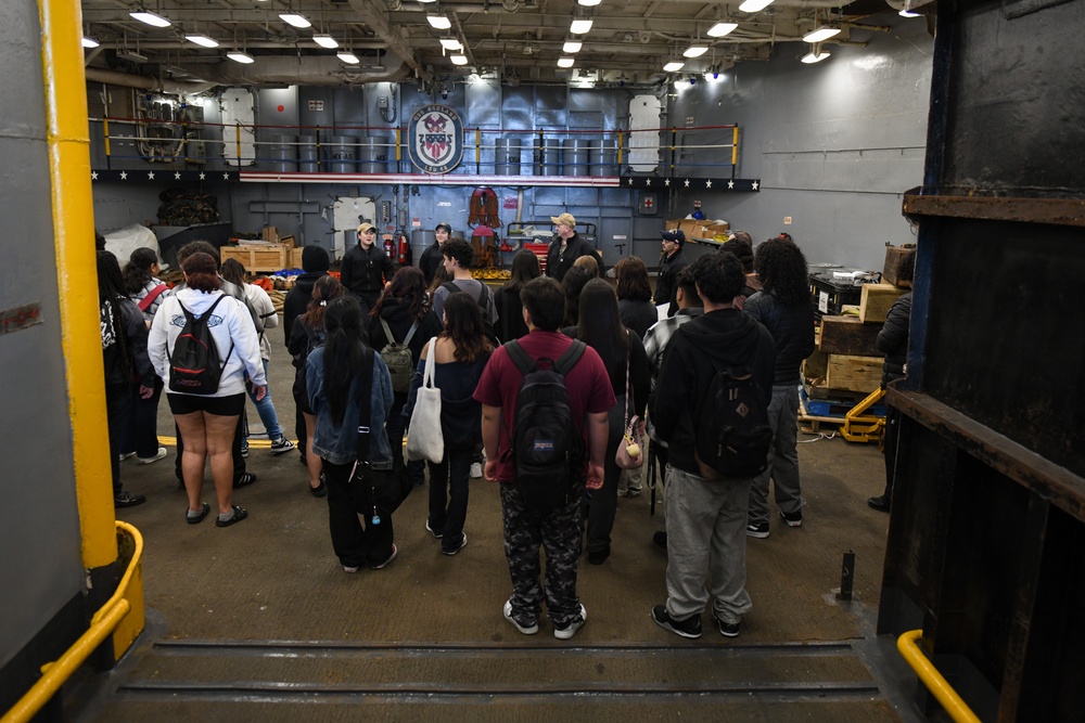 Students tour USS Ashland