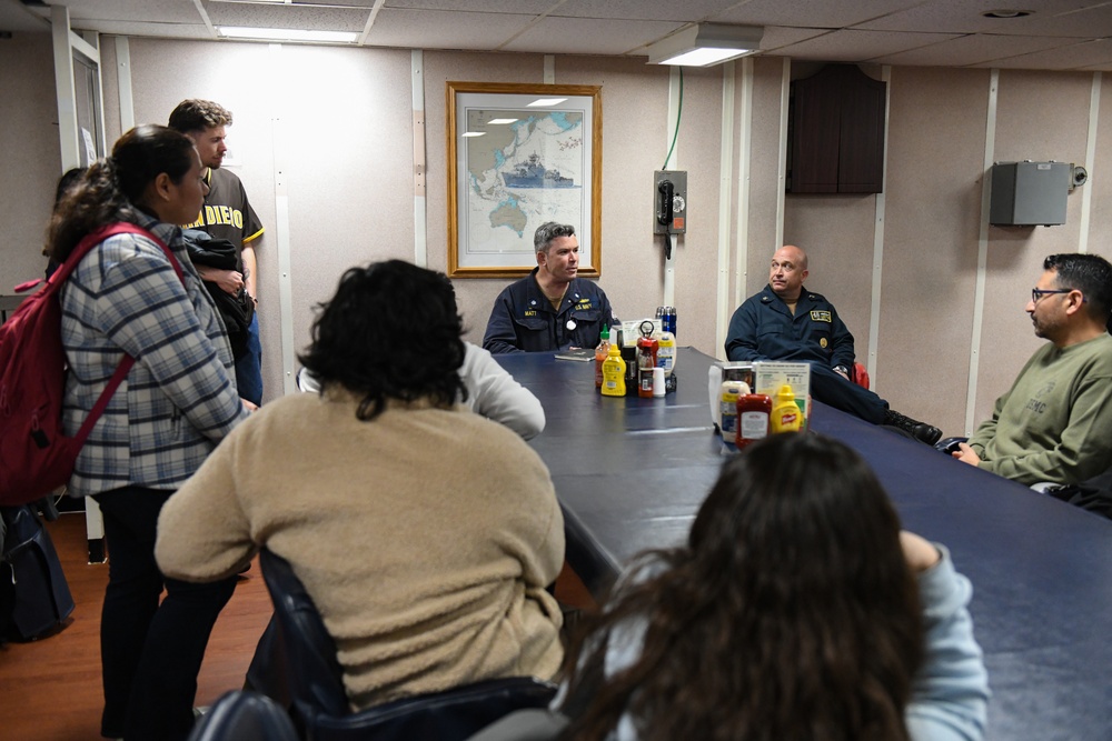 Students tour USS Ashland