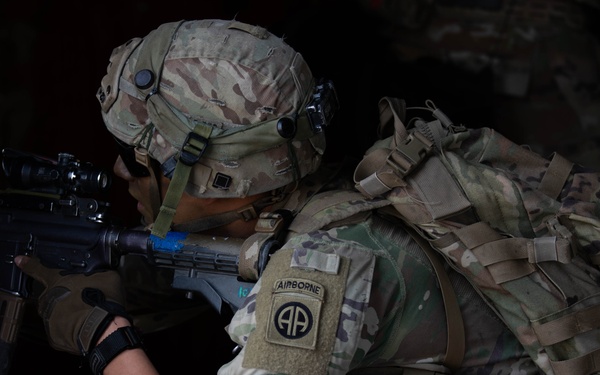 U.S. Soldiers conduct urban warfare experimentation during PC-C4