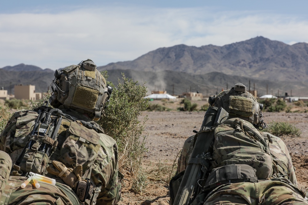 U.S. Army Rangers take part in human machine integration experimentations during Project Convergence Capstone 4