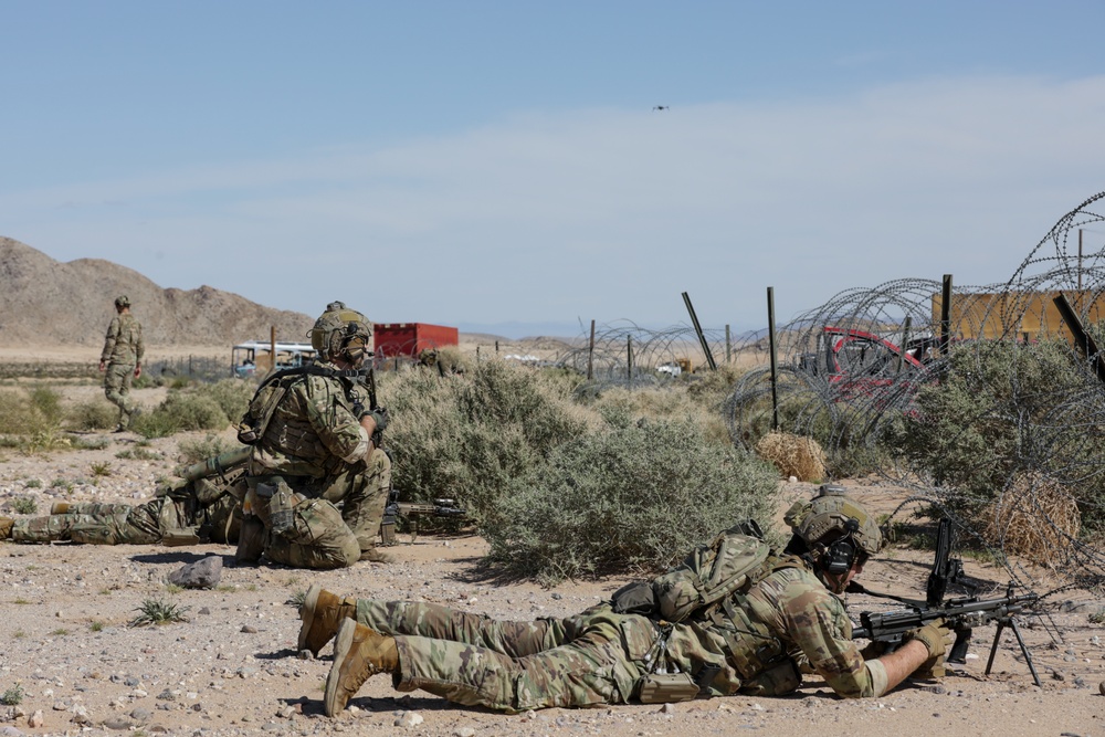 U.S. Army Rangers take part in human machine integration experimentations during Project Convergence Capstone 4