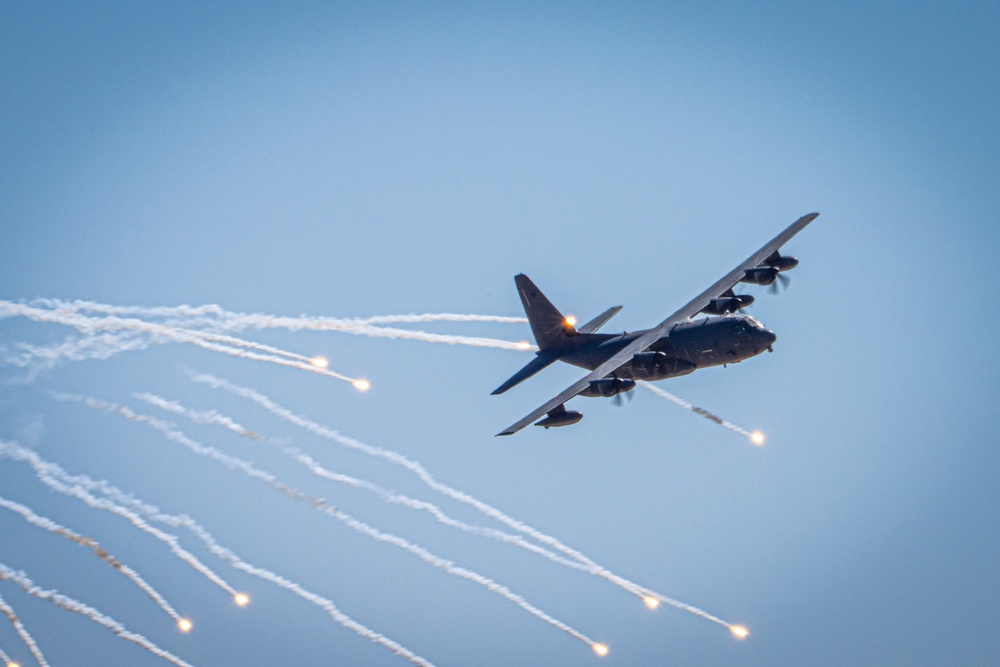 Flares fill the skies above Fort Huachuca