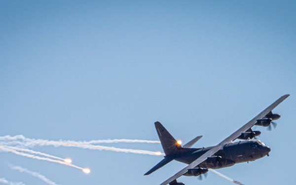 Flares fill the skies above Fort Huachuca