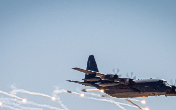 Flares fill the skies above Fort Huachuca