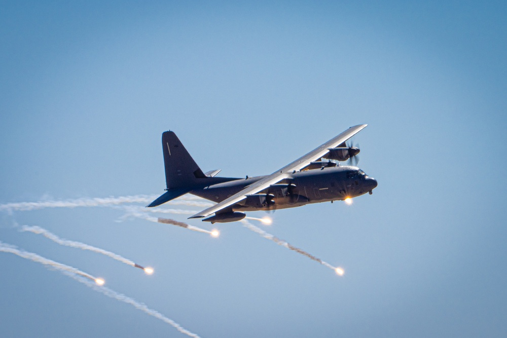 Flares fill the skies above Fort Huachuca