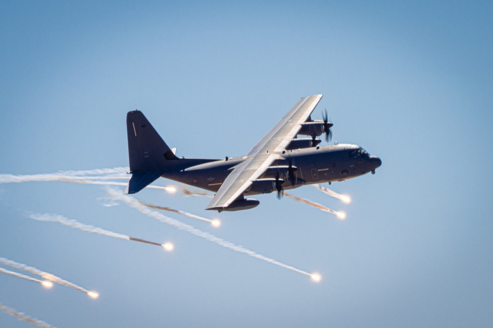 Flares fill the skies above Fort Huachuca