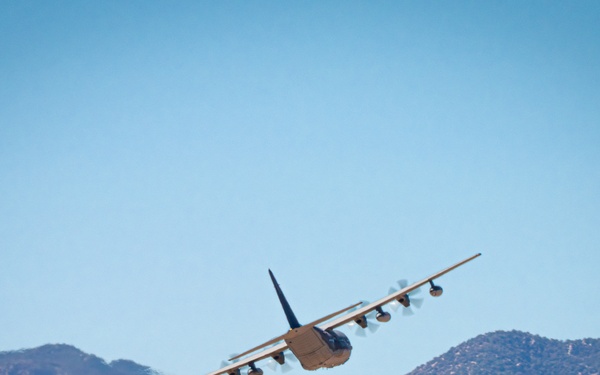 Flares fill the skies above Fort Huachuca
