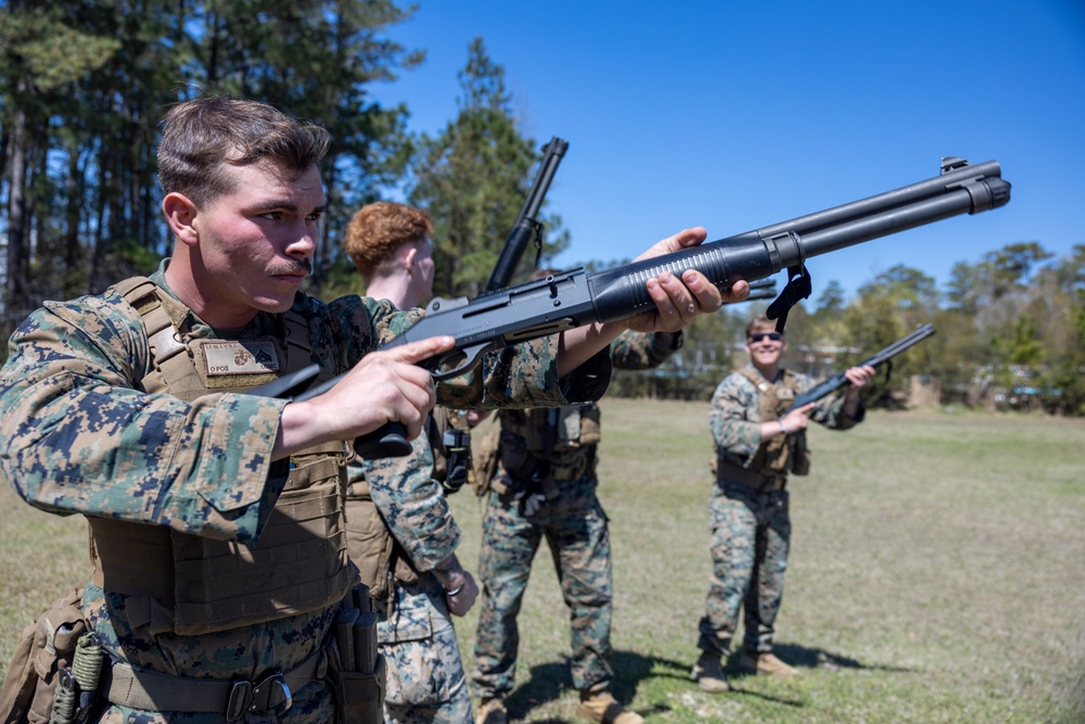 2nd LAAD conducts shotgun familiarization range for counter-UAS training