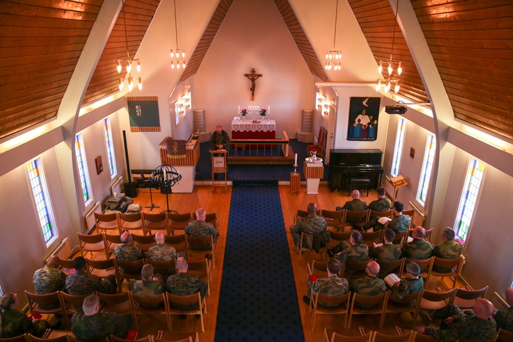 Chaplains from Multiple NATO Nations Gather for Joint Service during Nordic Response 24