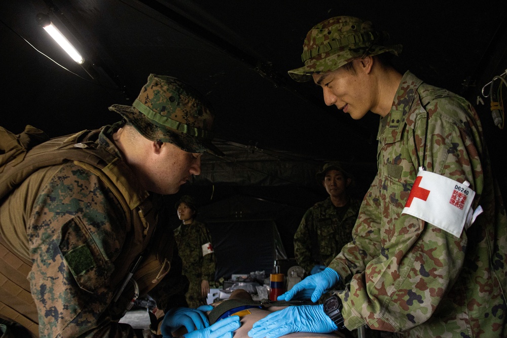 Japan Self Defense Force, U.S. Marine Corps Leaders Observe Exercise Iron Fist 24 in Okinawa