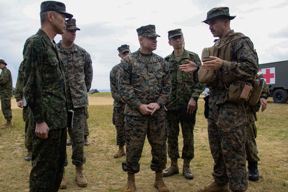 Japan Self Defense Force, U.S. Marine Corps Leaders Observe Exercise Iron Fist 24 in Okinawa