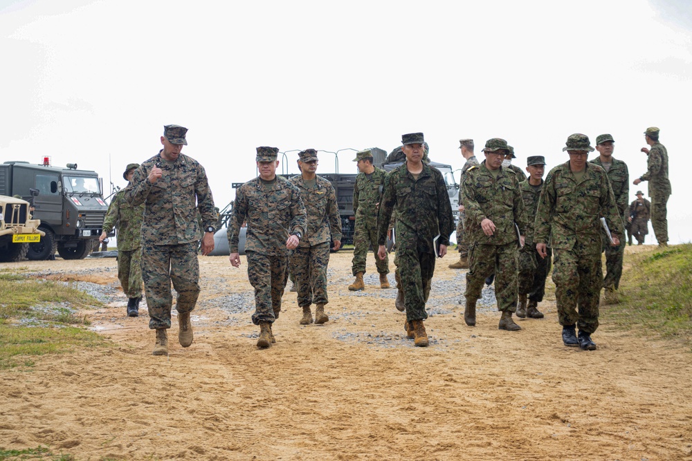 Japan Self Defense Force, U.S. Marine Corps Leaders Observe Exercise Iron Fist 24 in Okinawa