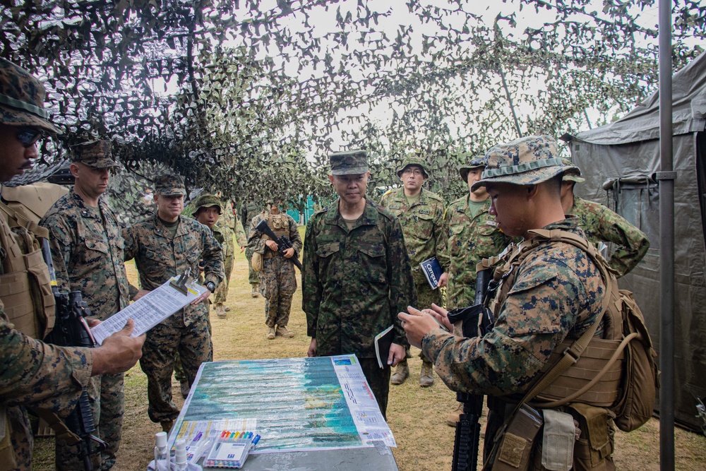 Japan Self Defense Force, U.S. Marine Corps Leaders Observe Exercise Iron Fist 24 in Okinawa