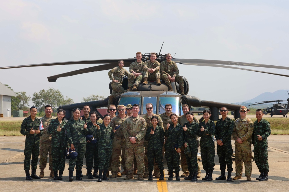 16th CAB Conducts Pilot Extraction and Patient Transport Training with Royal Thai Army Allies during Cobra Gold 2024