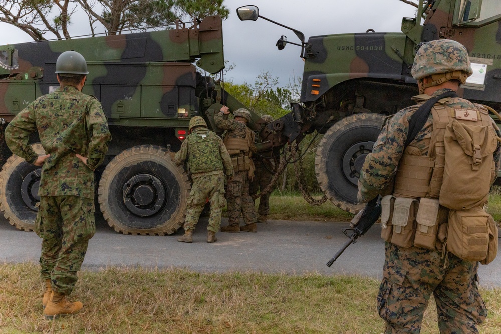 31st MEU, JGSDF conduct bilateral convoy training