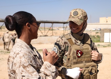 U.S. Marines, Jordanian Soldiers Conduct All-Female Marksmanship SMEE