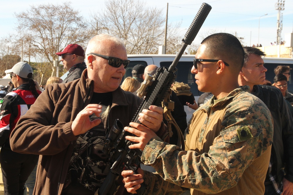 U.S. Personnel Participate in Annual Local Motorcycle Weekend