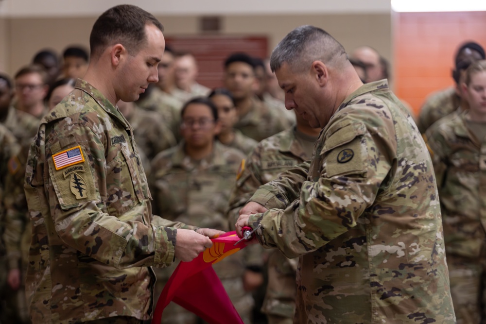 8th Ordnance Company Guidon Casing Ceremony