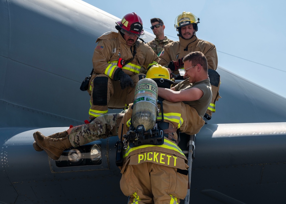 Airmen conduct aircraft mishap exercise, training post-crash recovery operations