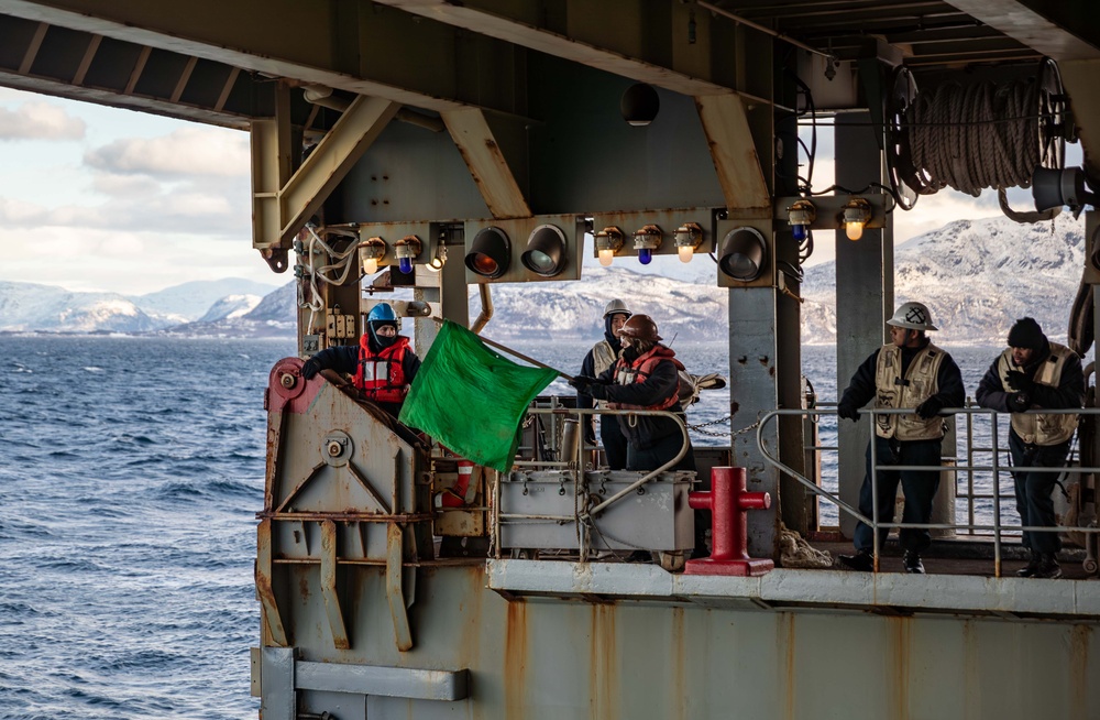 USS Gunston Hall Conducts Well Deck Operations with Swedish Marines in support of Steadfast Defender 24