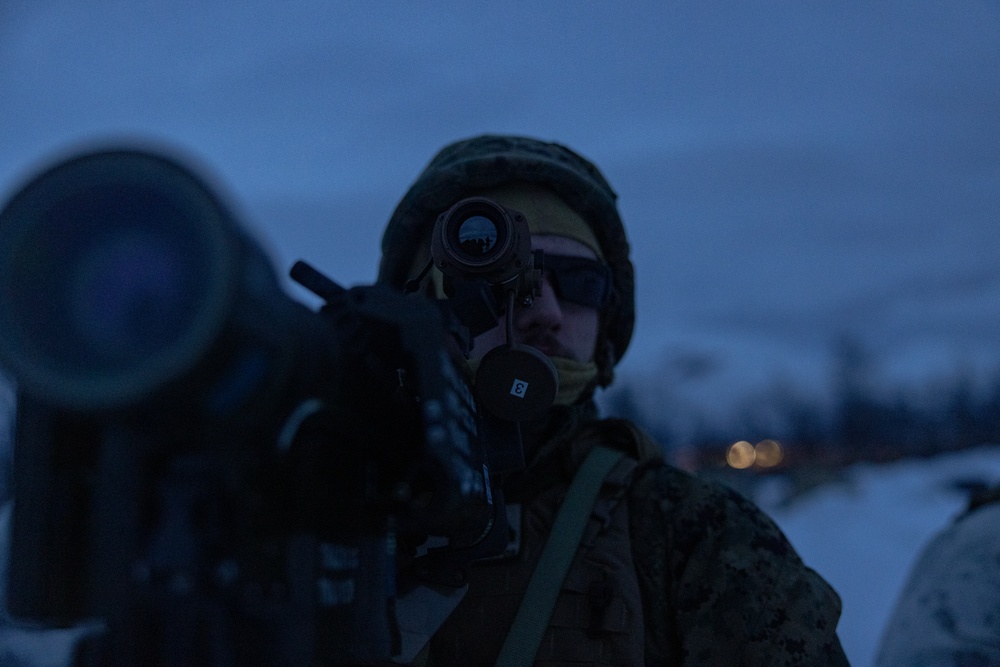 2nd Low Altitude Air Defense Battalion fires stinger-launch simulators in preparation for Exercise Nordic Response 24