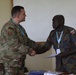 U.S. Air Force 818th Mobility Support Advisory Squadron presents certificate of appreciation to Kenyan Soldiers