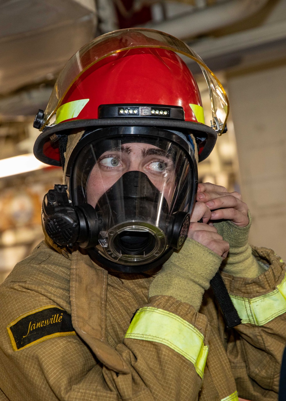 George H.W. Bush Sailors Participate in Damage Control Drills